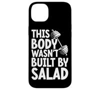 This Body Wasn't Built By Salad Fitness Funny Saying Gym Case for iPhone 14 Plus
