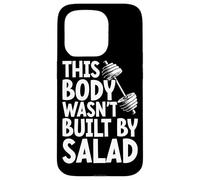 This Body Wasn't Built By Salad Fitness Funny Saying Gym Case for iPhone 15 Pro