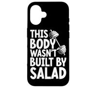 This Body Wasn't Built By Salad Fitness Funny Saying Gym Case for iPhone 16