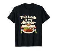 This Book is My Dinner Book Lover Cozy Graphic T-Shirt
