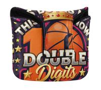 This Boy Double Digits Ten Basketball Golf Putter Covers Mallet Magnetic Closure Putter Headcovers for Most Brand Waterproof PU Leather
