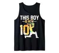 This Boy is Now 10 Years Old Cricket Player 10th Birthday Tank Top