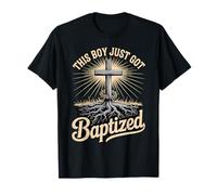 This Boy Just Got Baptized Catholic Communion Religious T-Shirt