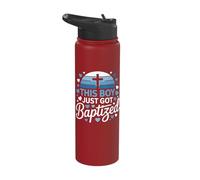 This Boy Just Got Baptized Stainless Steel Insulated Water Bottle