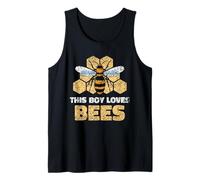 This Boy Loves Bees Bee Honeybee Beekeeper Tank Top