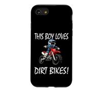 This boy loves dirt bikes, Kids Dirt Bike Case for iPhone SE (2020) / 7/8