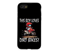 This boy loves dirt bikes, Kids Dirt Bike Case for iPhone SE (2020) / 7/8