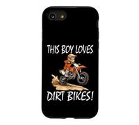This boy loves dirt bikes, Kids Dirt Bike Case for iPhone SE (2020) / 7/8