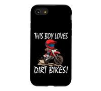 This boy loves dirt bikes, Kids Dirt Bike Case for iPhone SE (2020) / 7/8