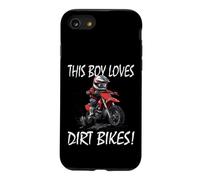 This boy loves dirt bikes, Kids Dirt Bike Case for iPhone SE (2020) / 7/8