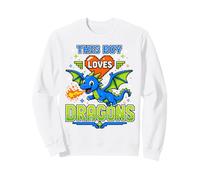 This Boy Loves Dragons Kids Sweatshirt