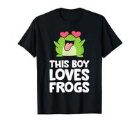 This Boy Loves Frogs Cute Frog Boy T-Shirt