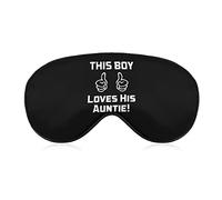 This Boy Loves His Auntie! Sleep Eye Mask Cute Blindfold Eye Covers Eyeshade for Women Men Gifts