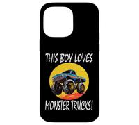 This Boy Loves Monster Trucks Case for iPhone 14 Pro Max