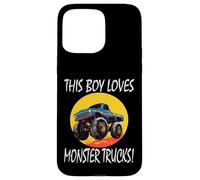 This Boy Loves Monster Trucks Case for iPhone 15 Pro Max