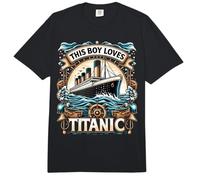 This Boy Loves Titanic | Just a Boy Who Loves Titanic Comfort Colors Adult Heavyweight T-Shirt
