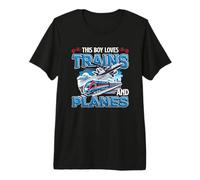 This Boy Loves Trains and Planes Premium T-Shirt