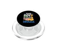 This Boy Loves Ukulele Hawaiian Tropical Beach Ukulele PopSockets PopGrip for MagSafe
