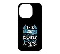 This Boy Runs On Country Music And Cats Case for iPhone 14 Pro