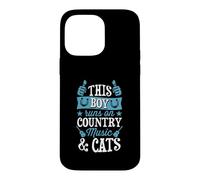 This Boy Runs On Country Music And Cats Case for iPhone 14 Pro Max