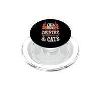 This Boy Runs On Country Music And Cats PopSockets PopGrip for MagSafe