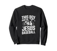 This Boy Runs On Jesus And Baseball Faith Sweatshirt