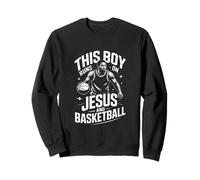 This Boy Runs On Jesus And Basketball Christian Sweatshirt