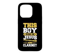 This Boy Runs On Jesus And Clarinet Case for iPhone 15 Pro