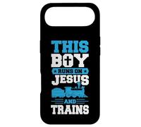This Boy Runs On Jesus And Trains Christian Train Buff Case for iPhone Air