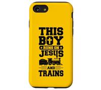 This Boy Runs On Jesus And Trains Christian Train Buff Case for iPhone SE (2020) / 7/8