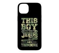 This Boy Runs On Jesus And Trombone Case for iPhone 14 Plus