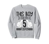 This Boy Turns 5 Today - Fifth Birthday Sweatshirt