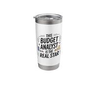 This Budget Analyst is The Real Star, Accounting Finance Stainless Steel Insulated Tumbler