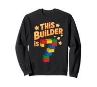 This Builder 7 Years Old 7th Birthday Brick Building Block Sweatshirt