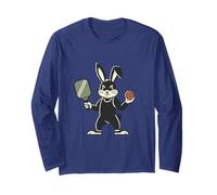 This Bunny Owns The Kitchen Bunny Pickleball Player Easter Long Sleeve T-Shirt