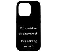 This Cabinet Is Incorrect Funny Marcus VR Unhinged Meme Case for iPhone 15 Pro