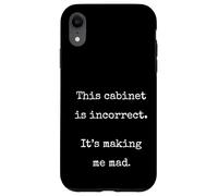 This Cabinet Is Incorrect Funny Marcus VR Unhinged Meme Case for iPhone XR