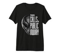 This Calls for Public Inquiry Funny Pun and Alien UFO Premium T-Shirt
