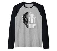 This Calls for Public Inquiry Funny Pun and Alien UFO Raglan Baseball Tee