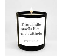 This Candle Smells Like My Butthole 300g fragranced Candle - Black Pot Gift Present
