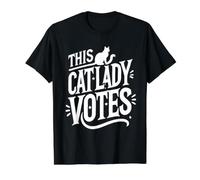 This Cat Lady Votes Value Graphic T-Shirt, Men, Black, XL