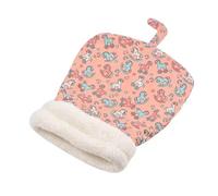 This cat sleeping bag is soft, fluffy, and thickened for winter use. It's a comfortable and warm bed for kittens and puppies(Pink,L 45x55cm)