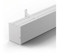 This Ceiling/Wall Curtain Rod - 8ft 10ft 12ft 15ft - Aluminum Curtain Cover with Connectors Elegant White Curtain Shield for Home Décor and Window Treatment