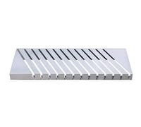 This Ceramic Tile Display Stand, 10-Slot Metal Floor Rack for Building Materials Cutting Boards Marble Slabs, Durable Storage Solution for Home Retail