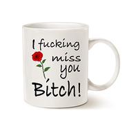 This Christmas Gifts Best Friends Long Distance Friendship Funny Coffee Mug, Unique Holiday or Birthday Gifts for Friend Porcelain Cup White, 11 Oz