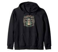 This coffee lover is fueled by caffeine and morning chaos Zip Hoodie