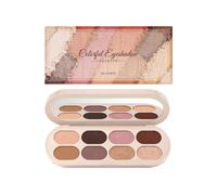 This colorful eyeshadow palette is lightweight, glossy, highly pigmented, compact, portable, and suitable for everyday wear and commuting. The powder