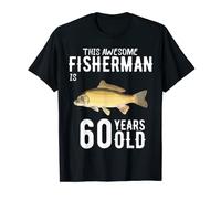 This Common Carp Fisherman Is 60 Years Old 60th Birthday T-Shirt