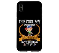 This Cool Boy Was Born In December Funny Dec Birthday Kid Case for iPhone XS Max