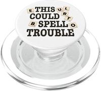 This Could Spell Trouble Funny Word Board Game PopSockets PopGrip for MagSafe